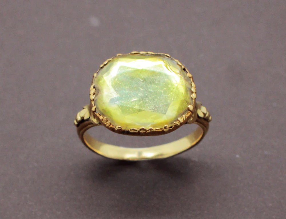 Bague 19e siècle Citrine et Or Jaune - Image 2