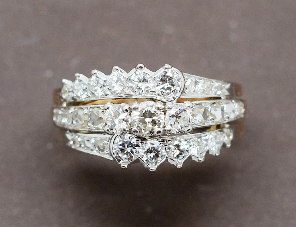 Bague 3 Anneaux Diamants - Image 3