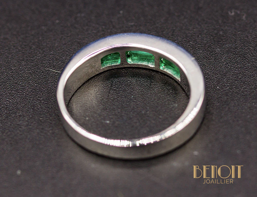 Bague 3 Emeraudes - Image 3