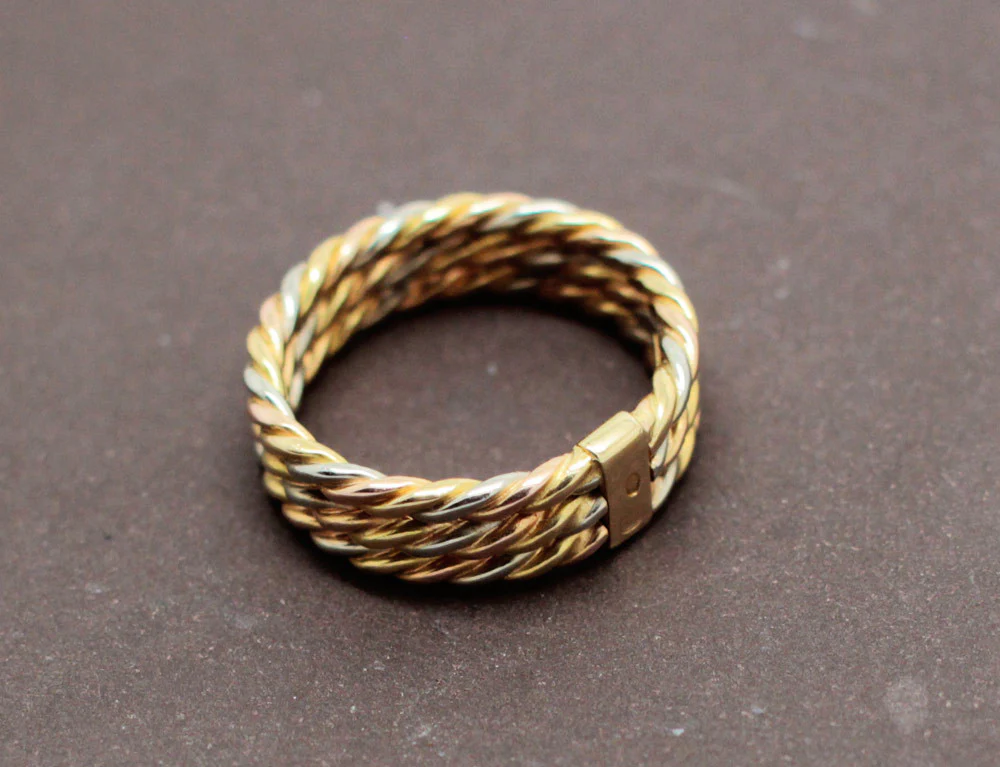 Bague 3 Ors Torsadés Cartier - Image 3
