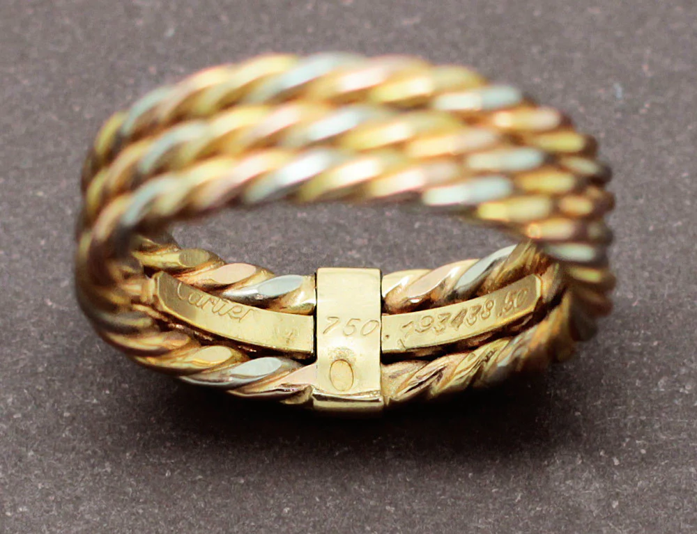 Bague 3 Ors Torsadés Cartier - Image 4