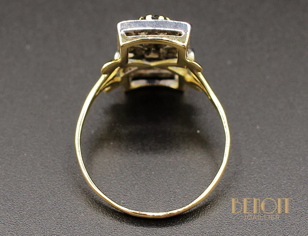 Bague "8" Saphirs Diamants - Image 5