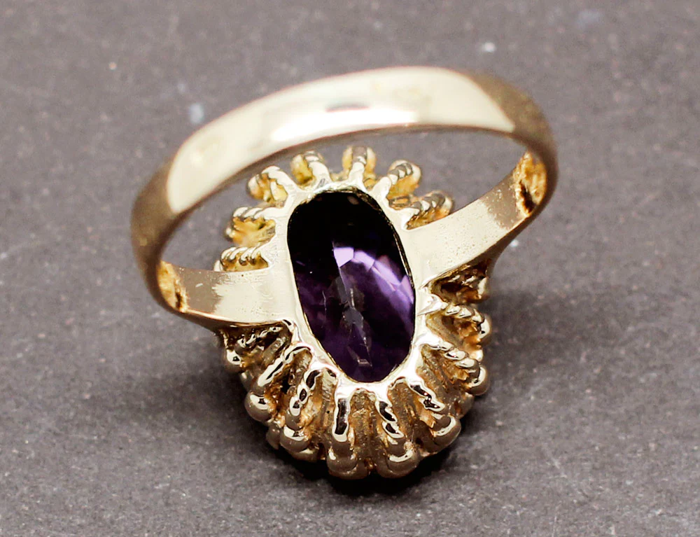Bague Améthyste Or Jaune - Image 6