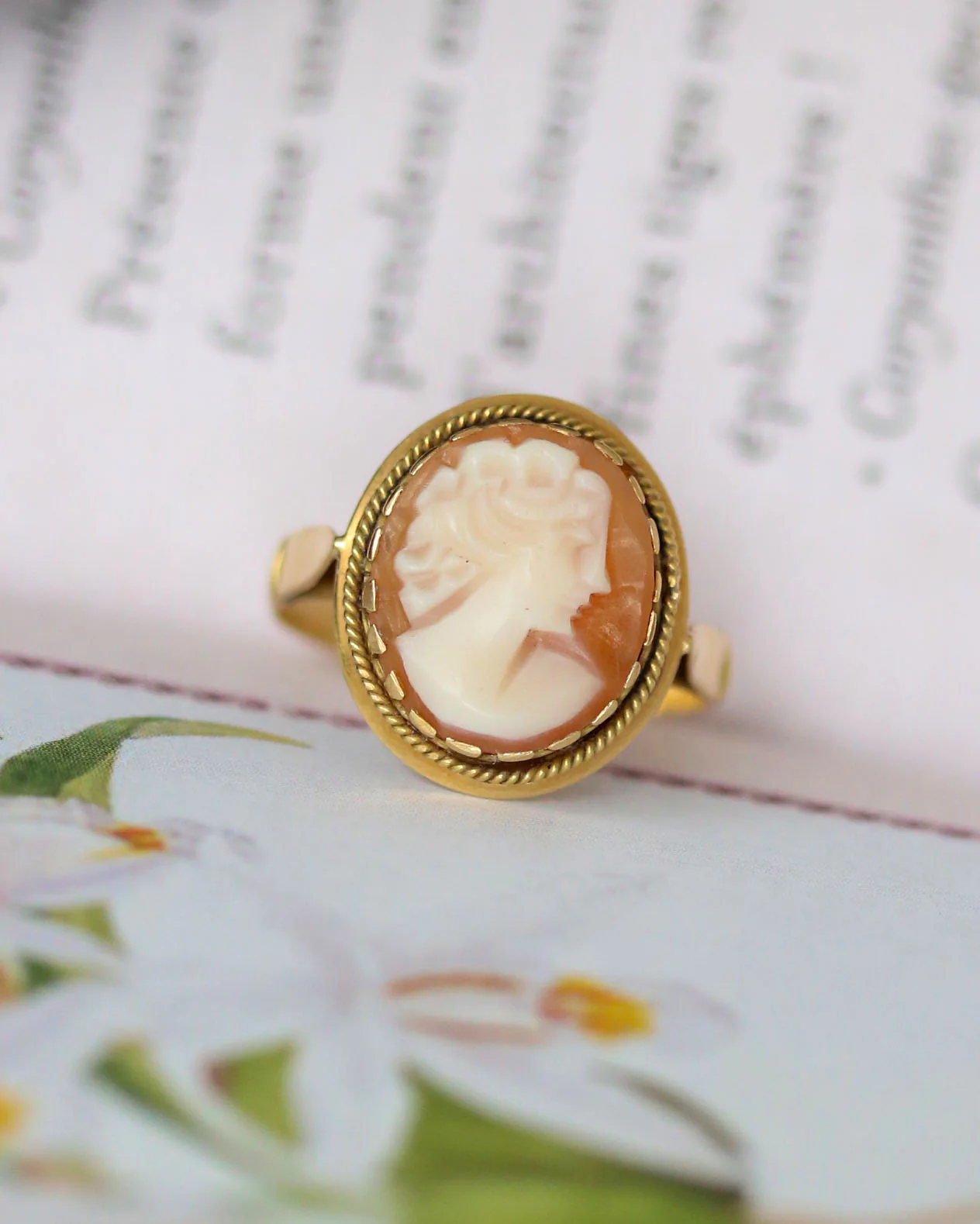 Bague Ancienne Camée Or Jaune