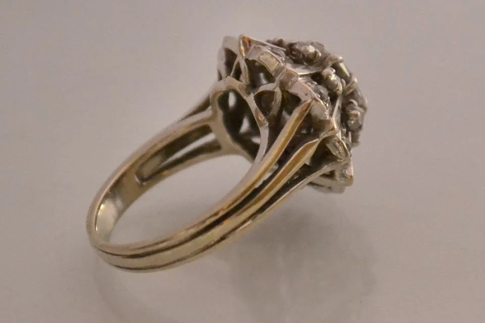 Bague Ancienne Diamant Coussin - Image 3