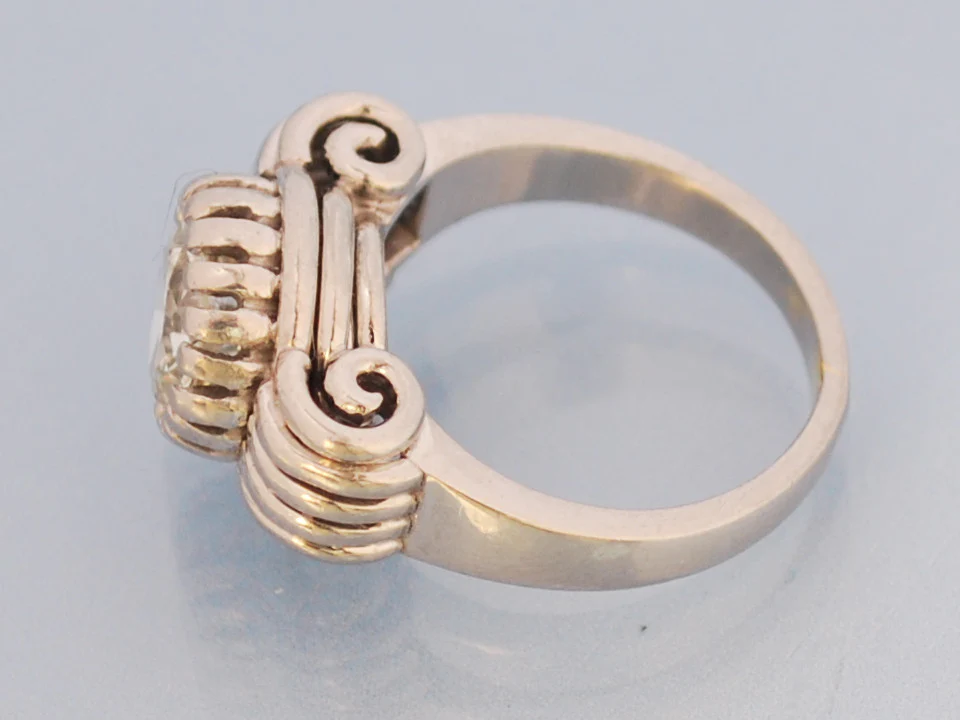 Bague ancienne diamant et platine 1940 - Image 2