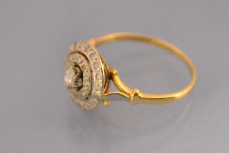 Bague ancienne diamants - Image 2