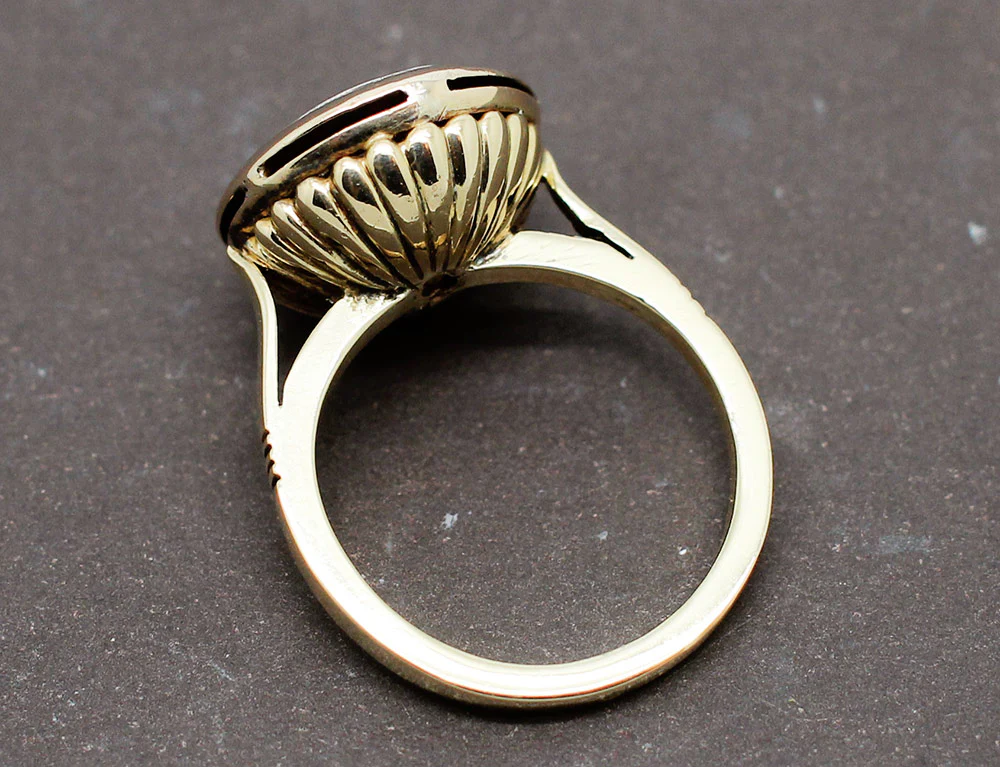 Bague Ancienne Diamants Taille Rose - Image 4