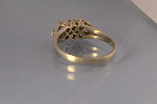 Bague ancienne or et diamants - Image 3