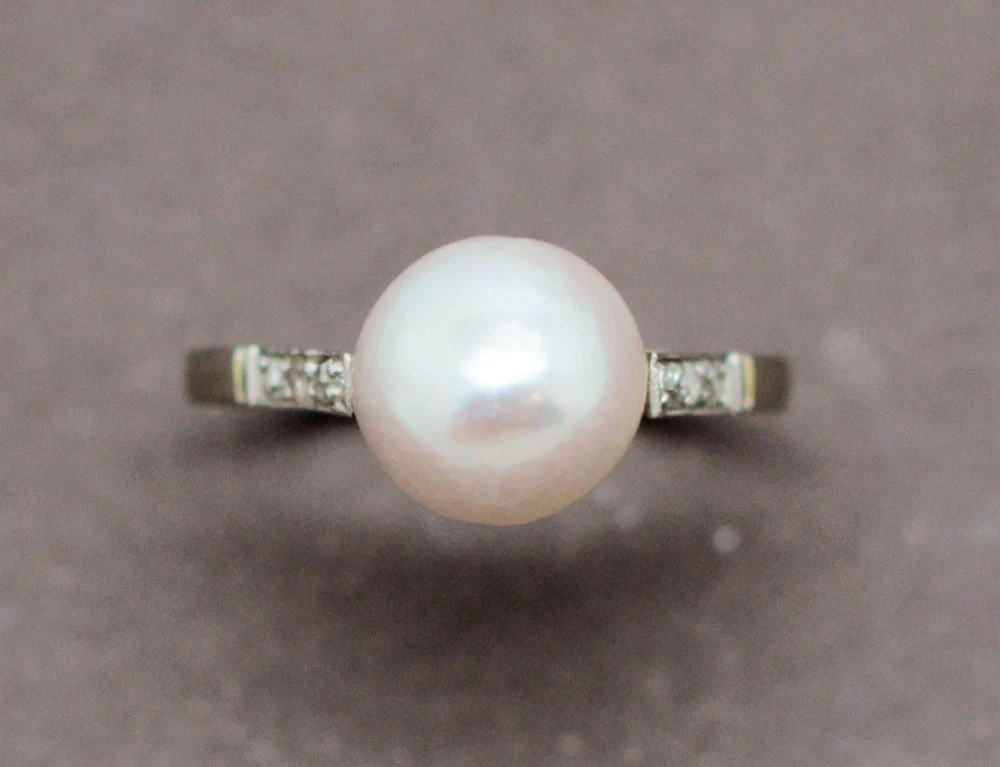Bague Ancienne Perle Mabé - Image 3