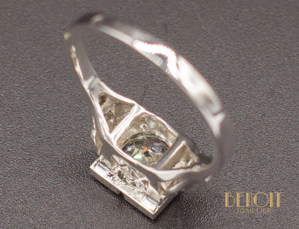 Bague Art Déco Diamant 1,20 ct - Image 4