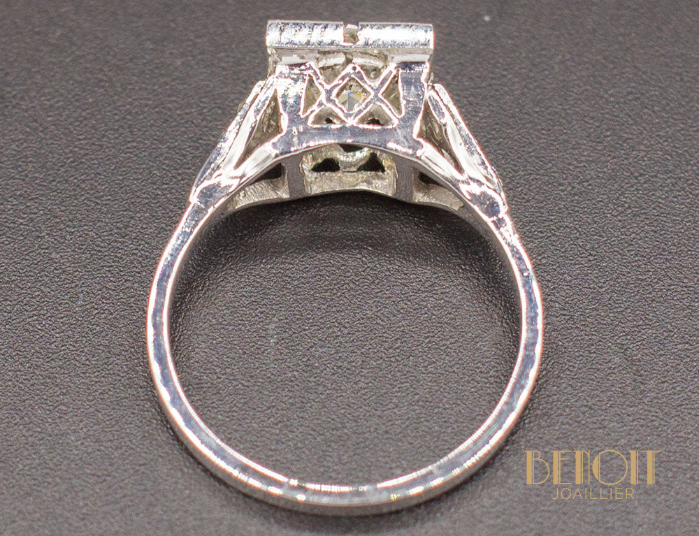 Bague Art Déco Diamant 1,20 ct - Image 6