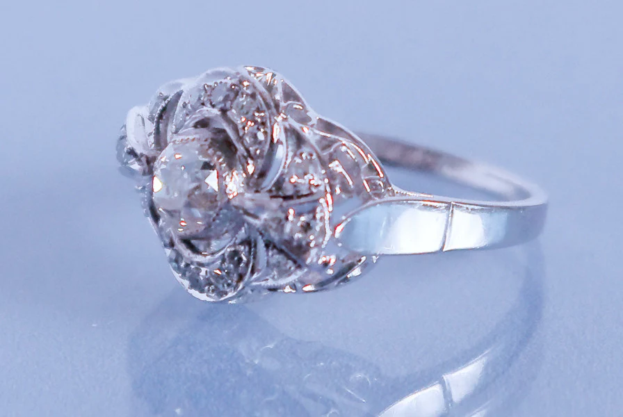 Bague Art déco diamant - Image 4