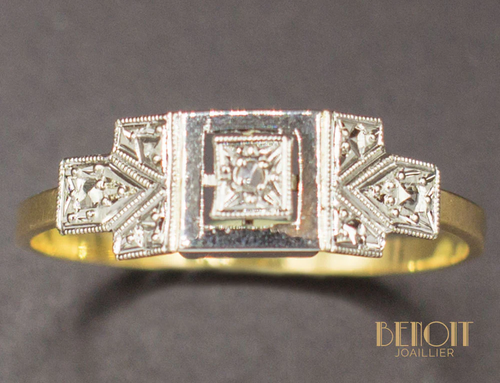 Bague Art Déco Diamant - Image 3