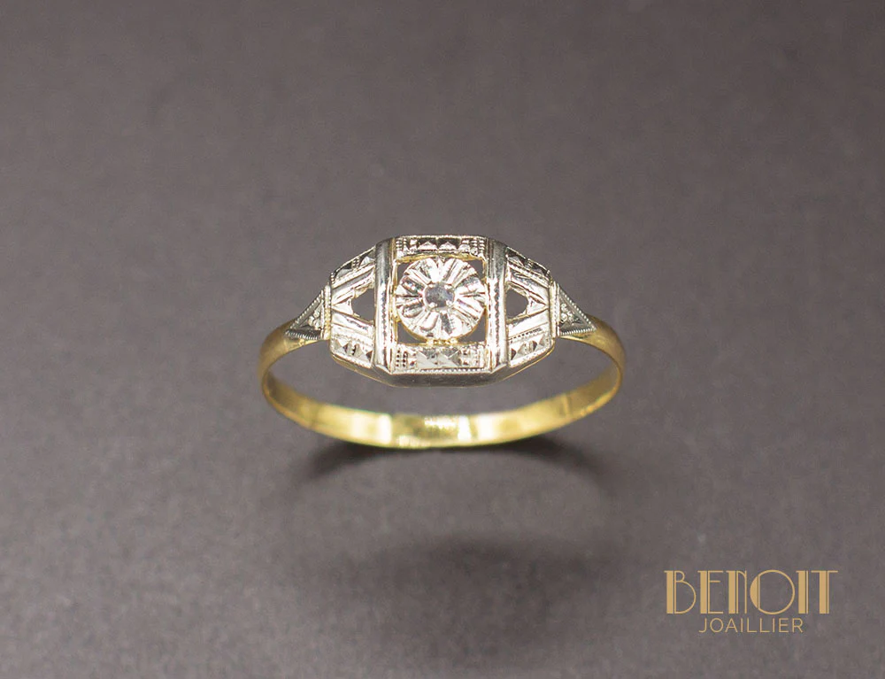 Bague Art Déco Diamant - Image 2