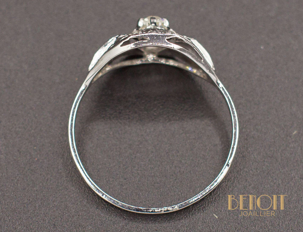 Bague Art Déco Diamant - Image 4