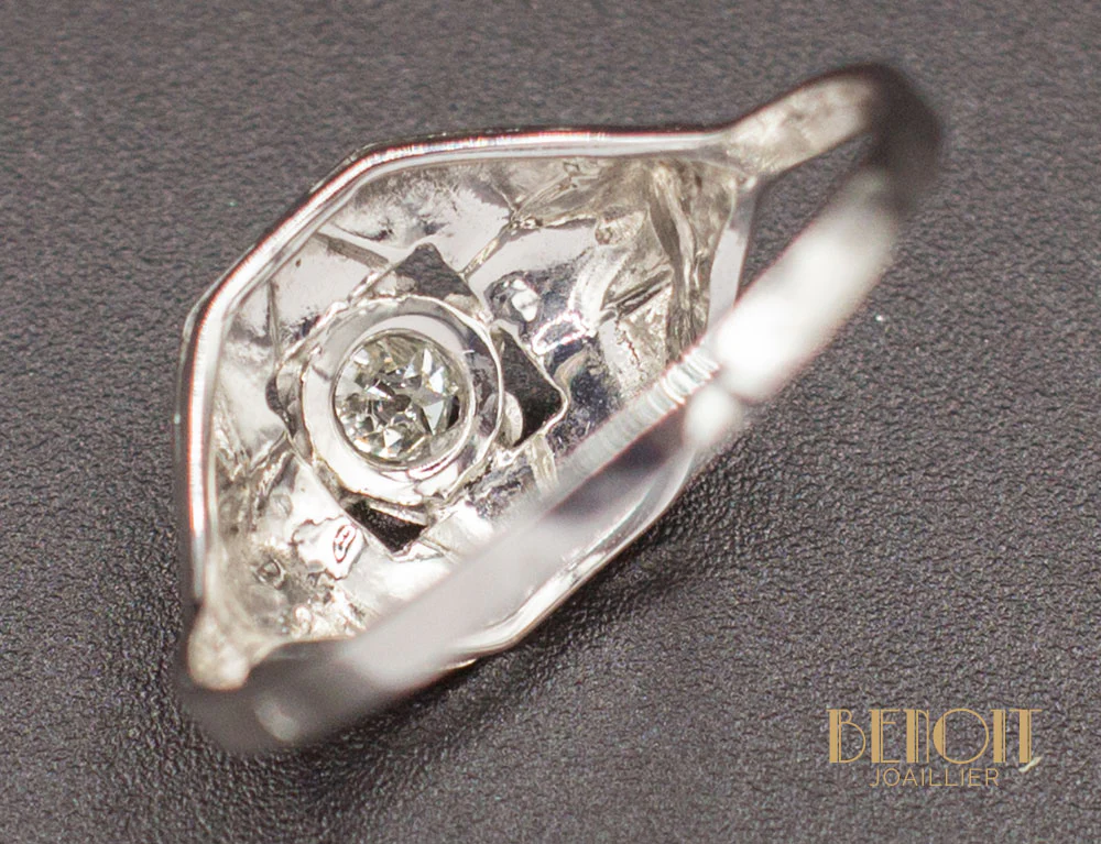 Bague Art Déco Diamant - Image 5