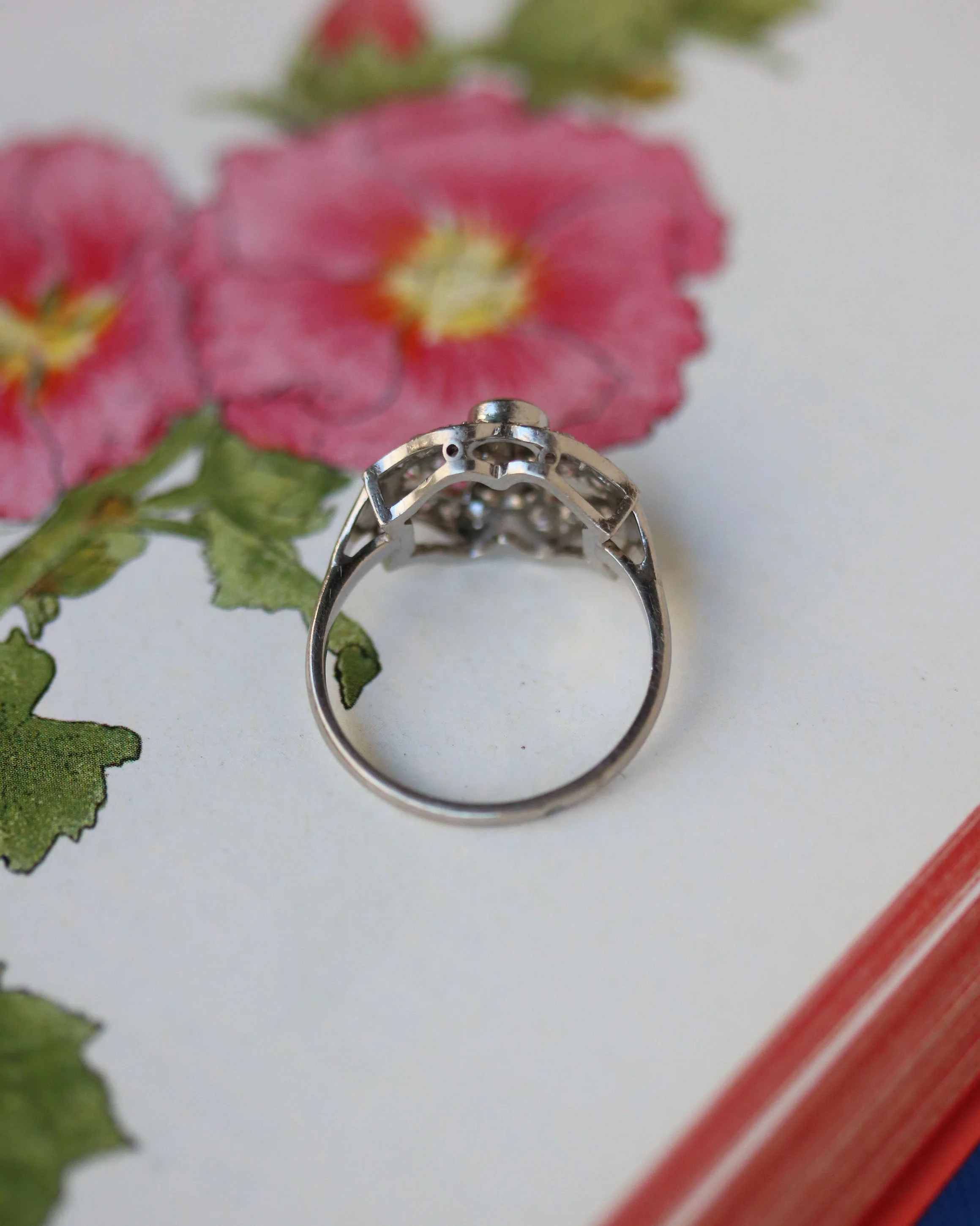 Bague Art Déco Diamant et Platine - Image 4