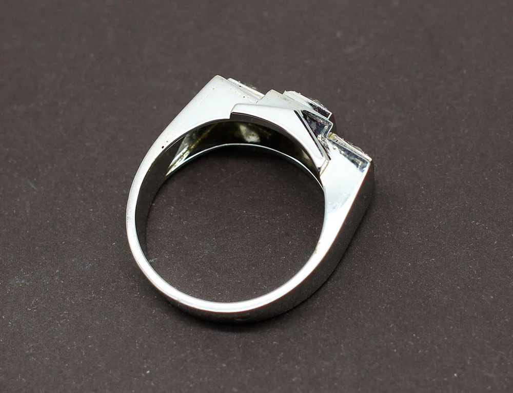 Bague Art Déco Diamants - Image 5