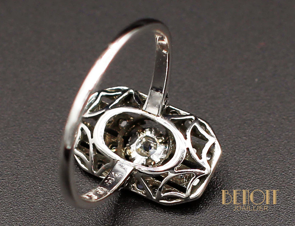 Bague Art Déco Diamants - Image 6