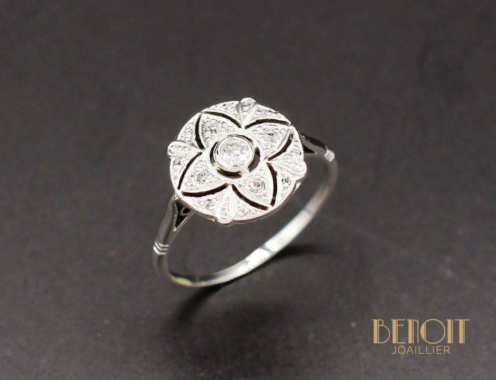 Bague Art Déco Diamants