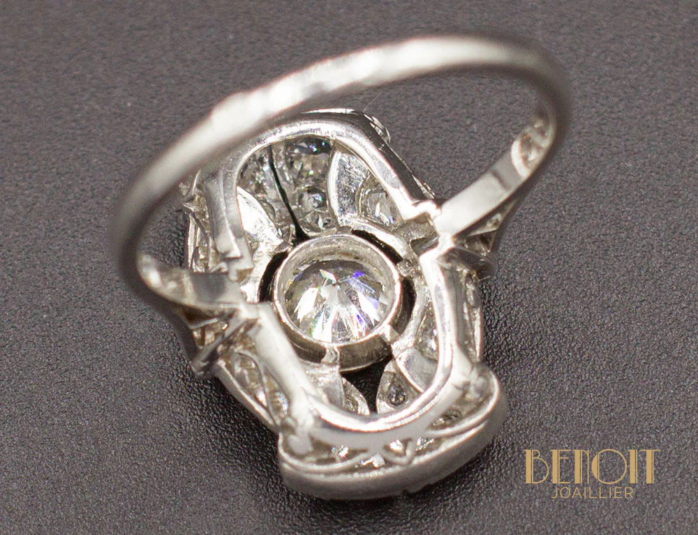 Bague Art Déco Diamants - Image 6