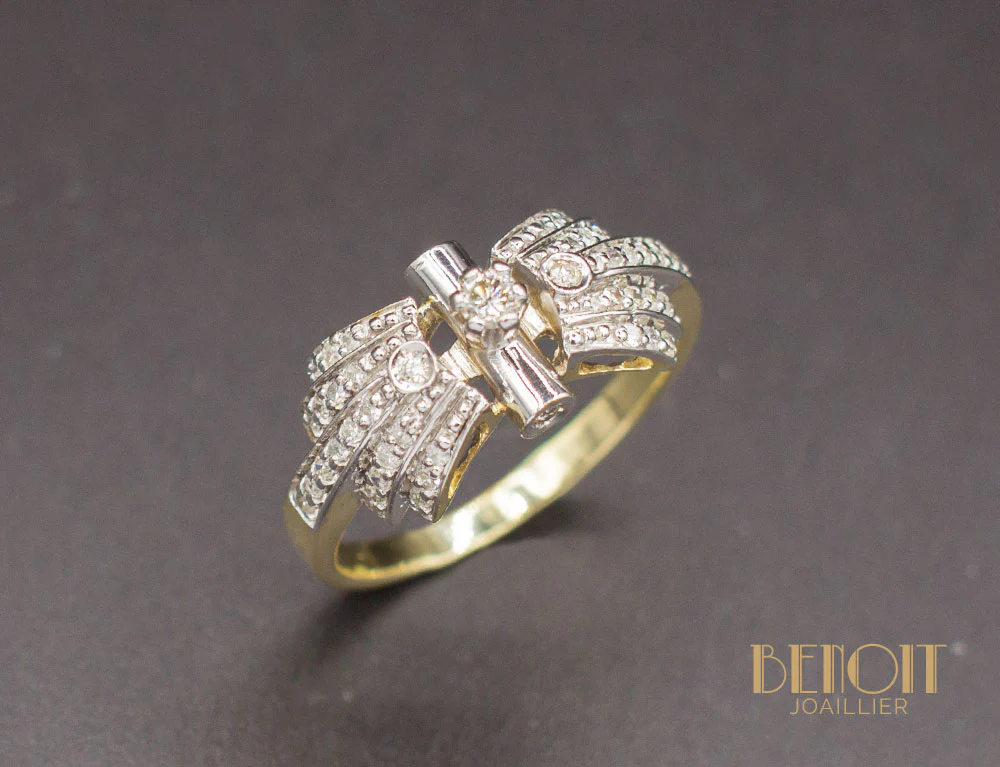 Bague Art Déco Diamants