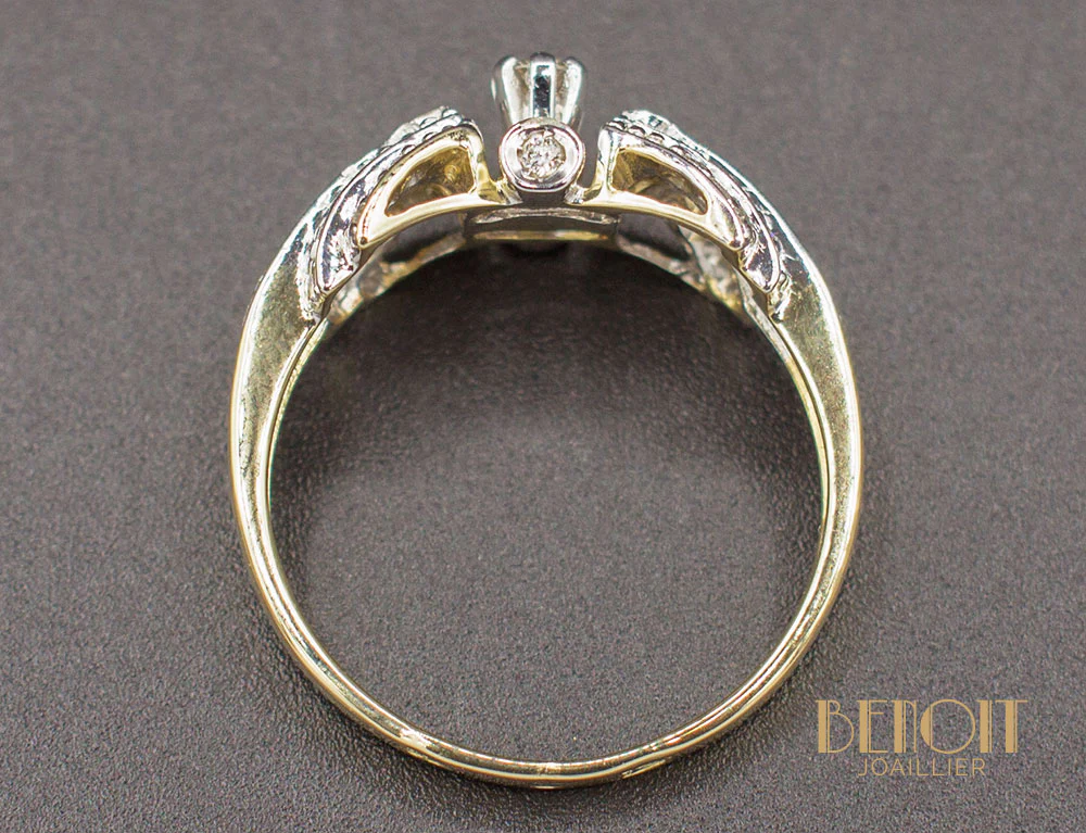 Bague Art Déco Diamants - Image 4