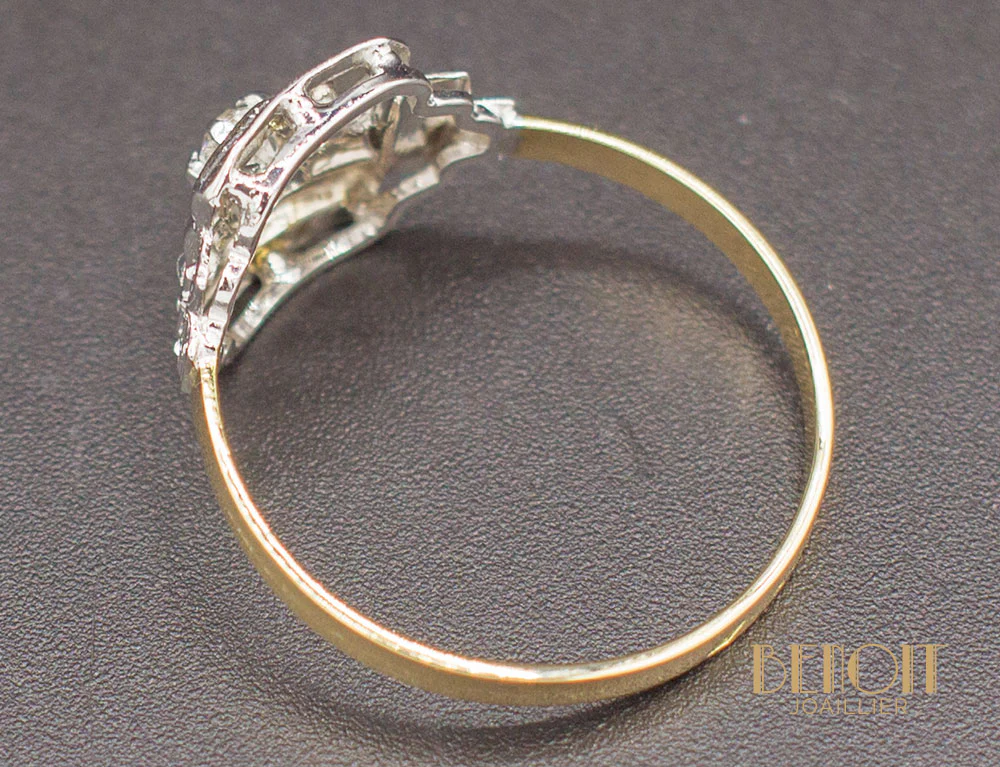 Bague Art Déco Diamants - Image 4