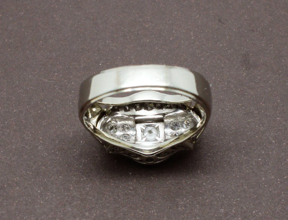 Bague Art Déco Diamants - Image 4