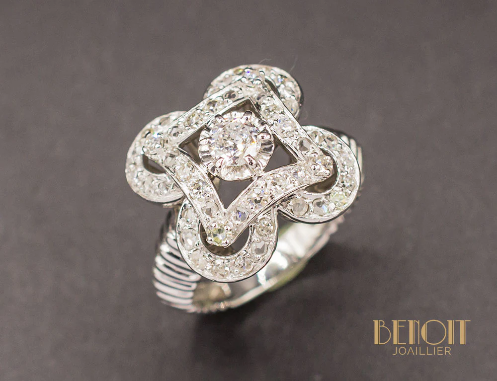 Bague Art Déco Diamants