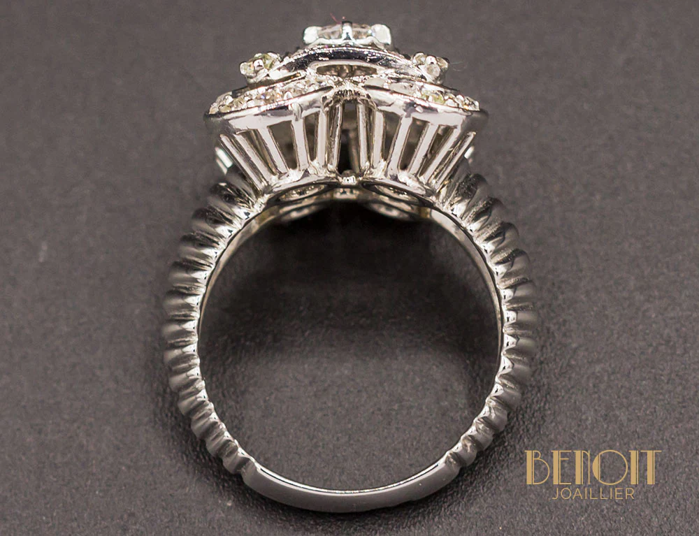 Bague Art Déco Diamants - Image 5