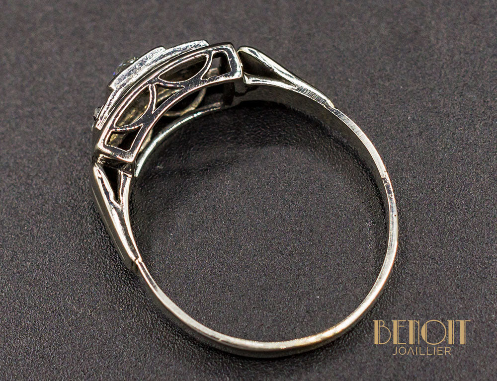 Bague Art Déco Diamants - Image 4