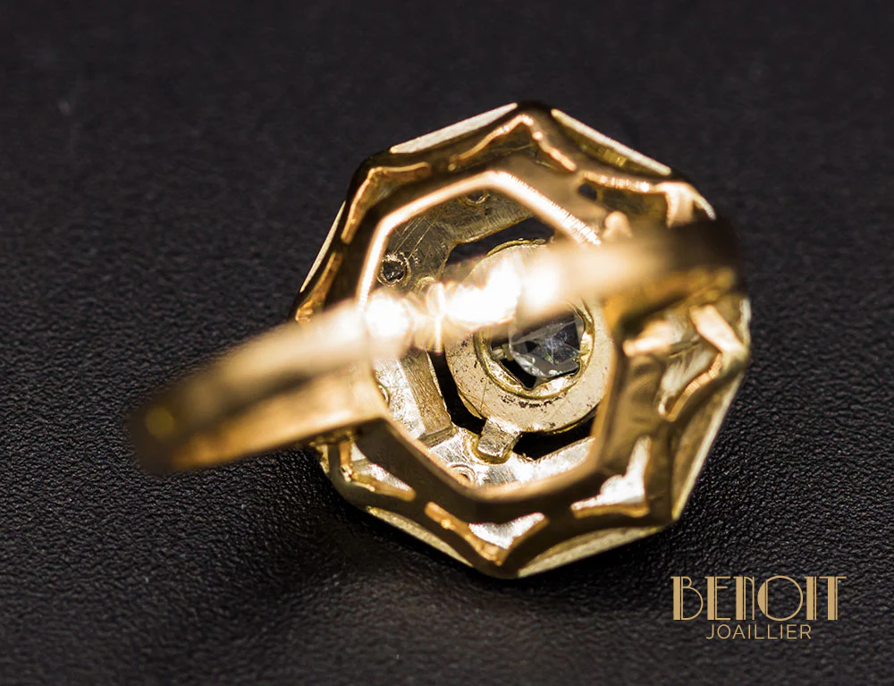Bague Art Déco Diamants - Image 6