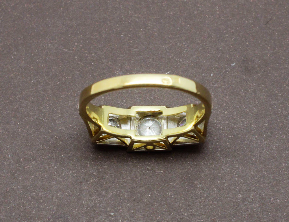 Bague Art Déco Diamants - Image 4