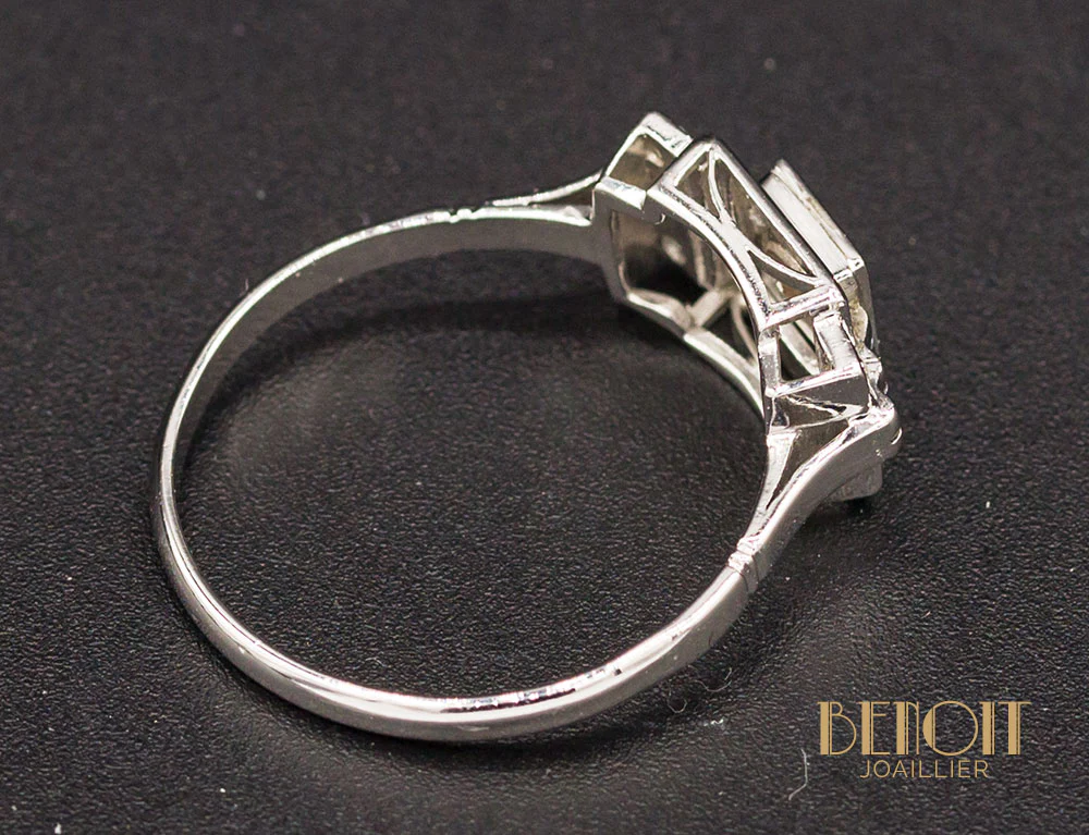 Bague Art Déco Diamants - Image 5