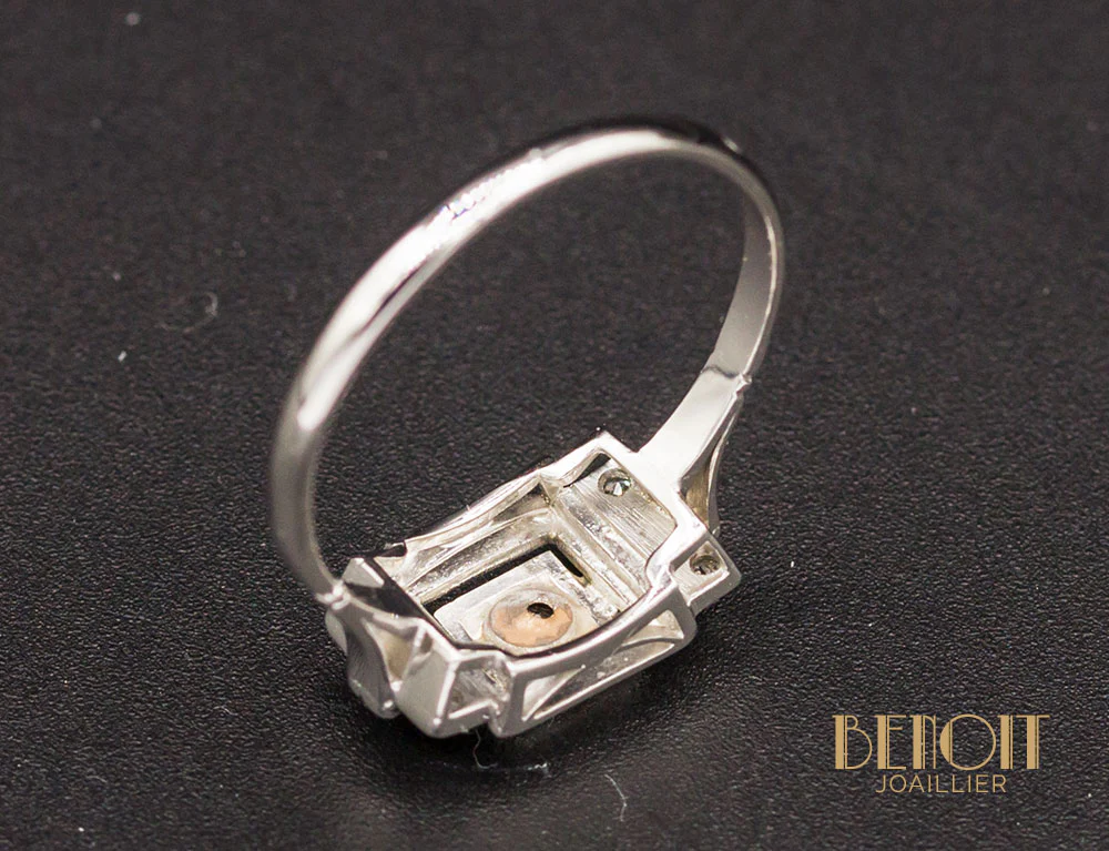 Bague Art Déco Diamants - Image 6