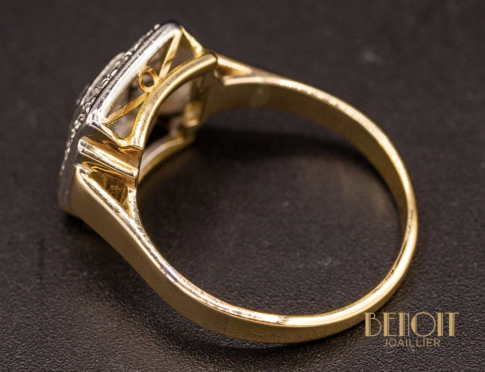 Bague Art Déco Diamants - Image 6