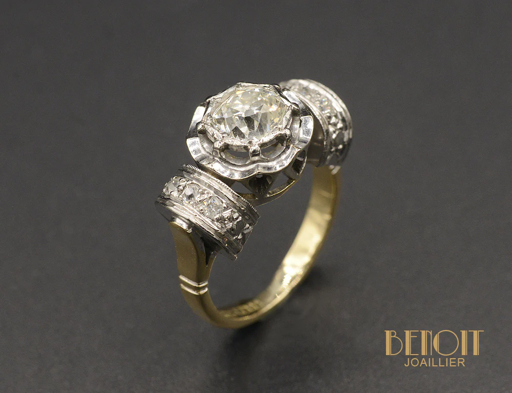 Bague Art Déco Diamants