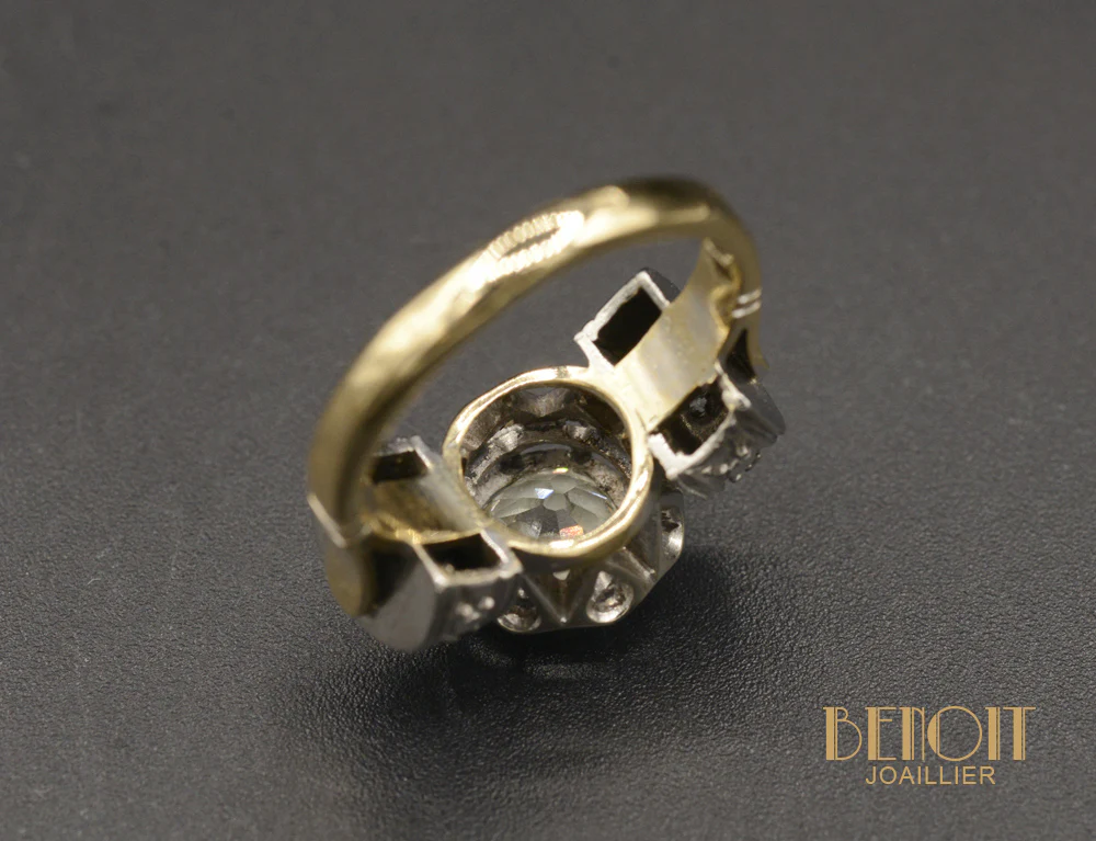 Bague Art Déco Diamants - Image 5