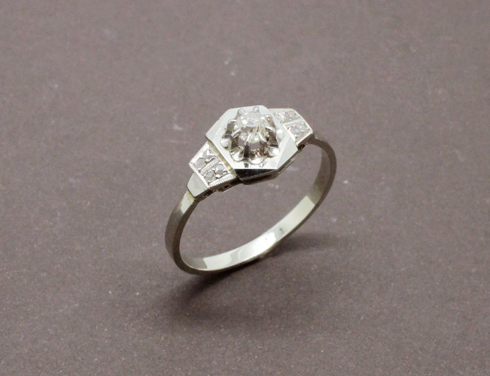 Bague Art Déco Diamants