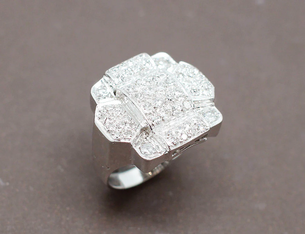 Bague Art Déco Diamants