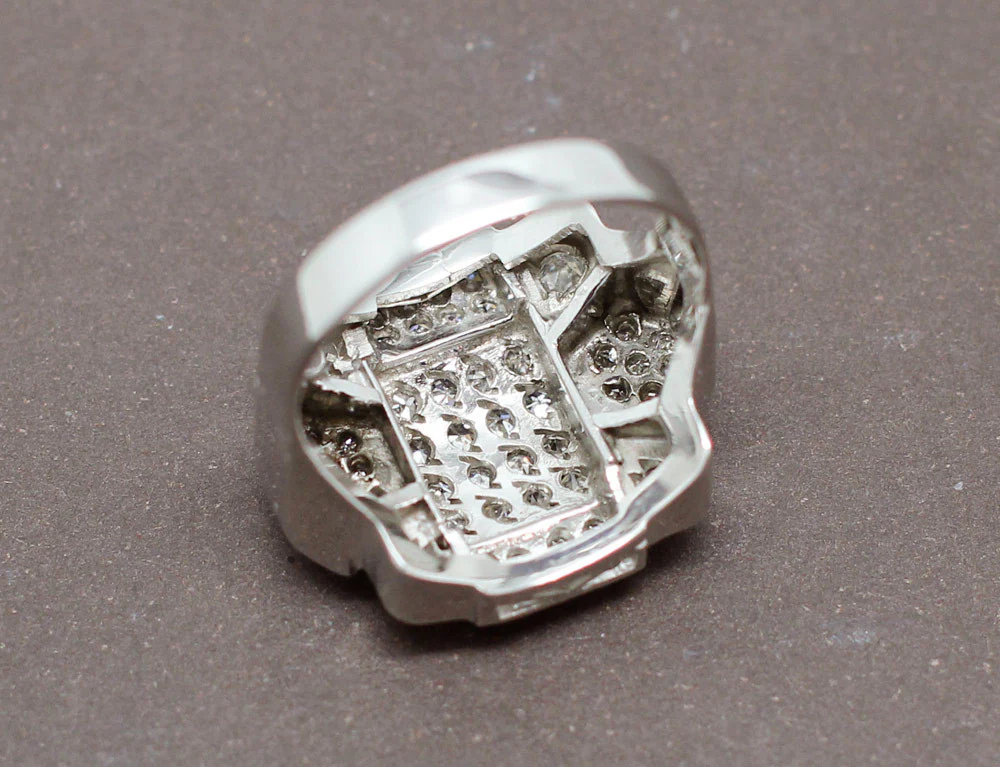 Bague Art Déco Diamants - Image 5