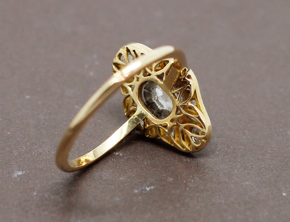 Bague Art Déco Diamants - Image 5