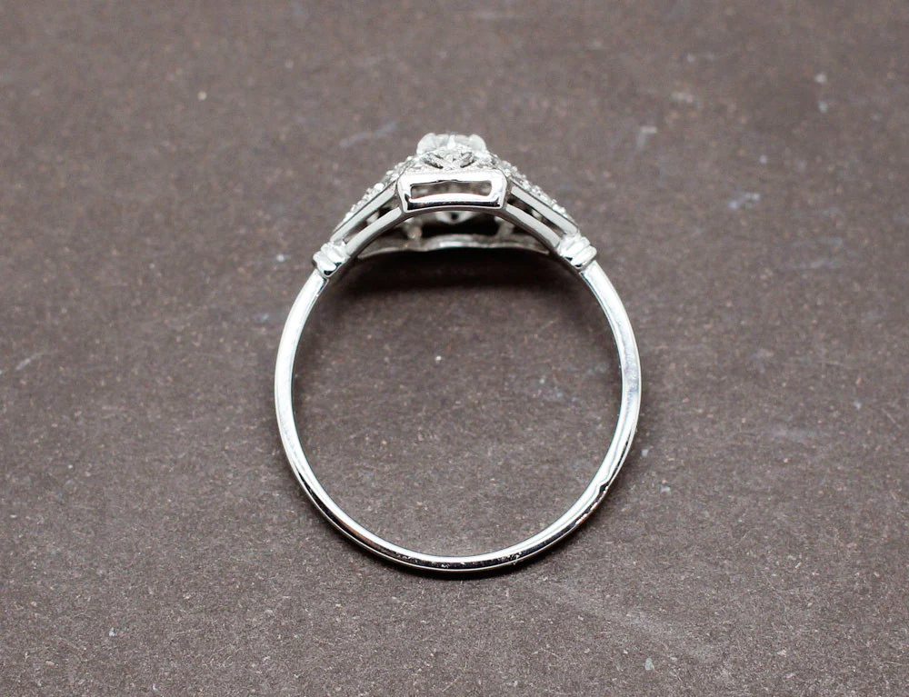Bague Art Déco Diamants - Image 4
