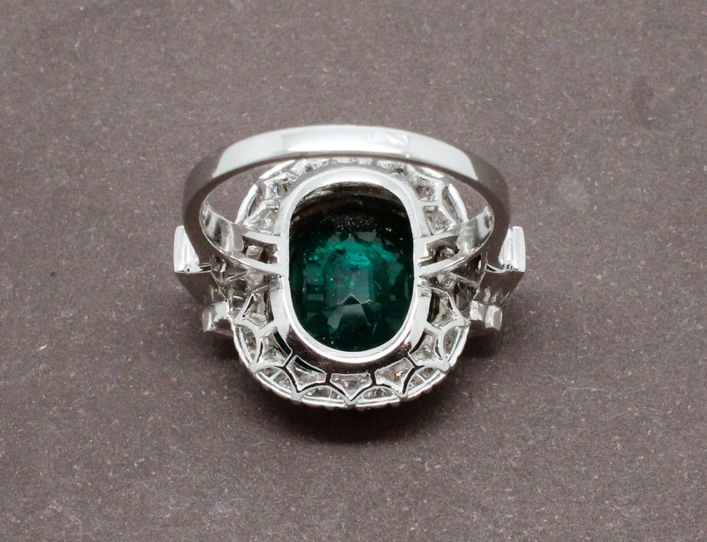 Bague Art Déco Emeraude 4,14cts - Image 6