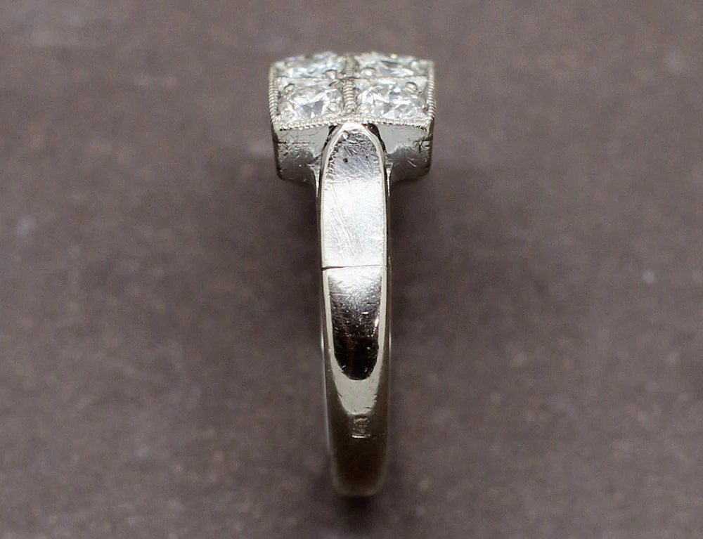Bague Art Déco "Épi" Diamants - Image 4