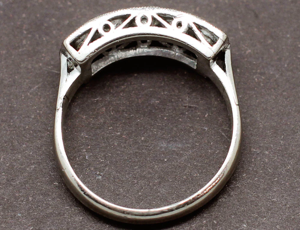 Bague Art Déco "Épi" Diamants - Image 5