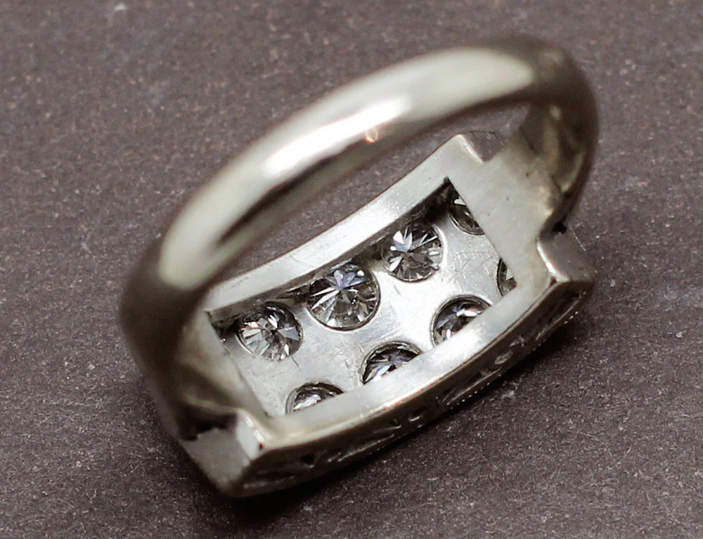 Bague Art Déco "Épi" Diamants - Image 6