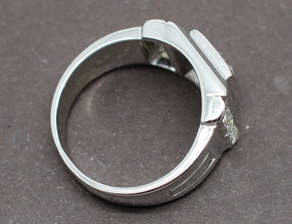 Bague Art Déco Moderniste Diamants - Image 5